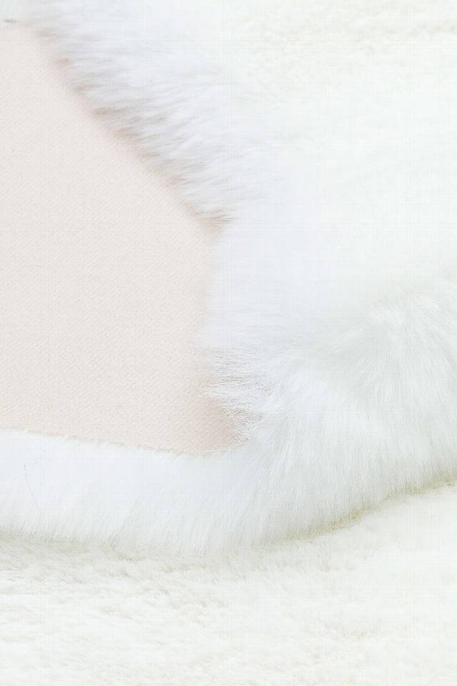 MOLLIS PLAIN MLS PLAIN SINGLE WHITE  Yumuşak Tuşeli Yıkanabilir Kaymaz Tabanlı Suni Kürk