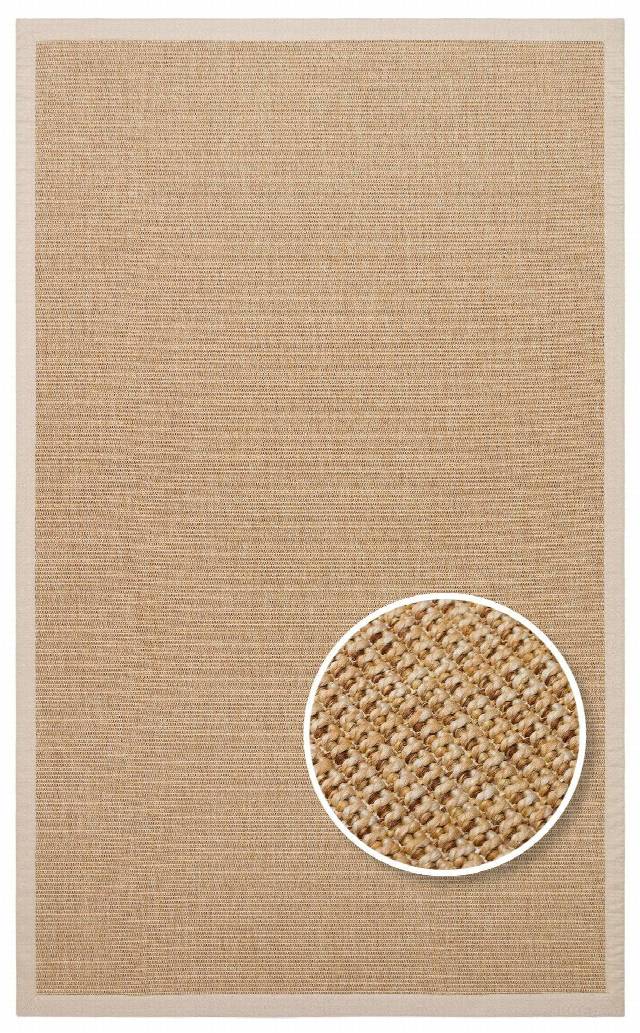 VENTURA SISAL VNT 2702 GOLD BRD BEIGE  İç ve Dış Mekan Kullanımına Uygun Hav Vermeyen Kolay Temizlenebilir Sisal Görünümlü Halı