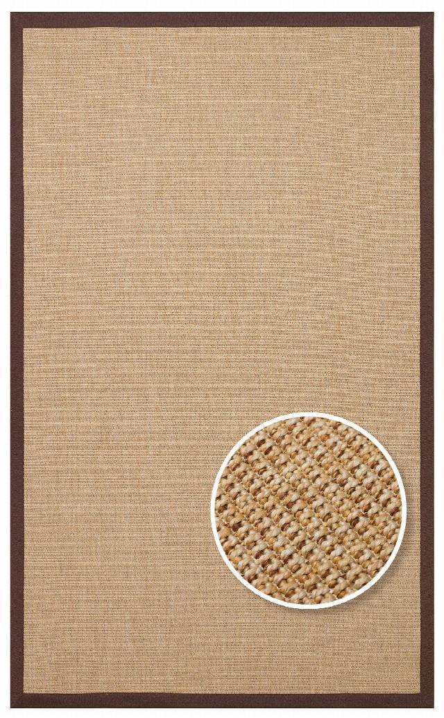 VENTURA SISAL VNT 2702 GOLD BRD BROWN MIX  İç ve Dış Mekan Kullanımına Uygun Hav Vermeyen Kolay Temizlenebilir Sisal Görünümlü Halı
