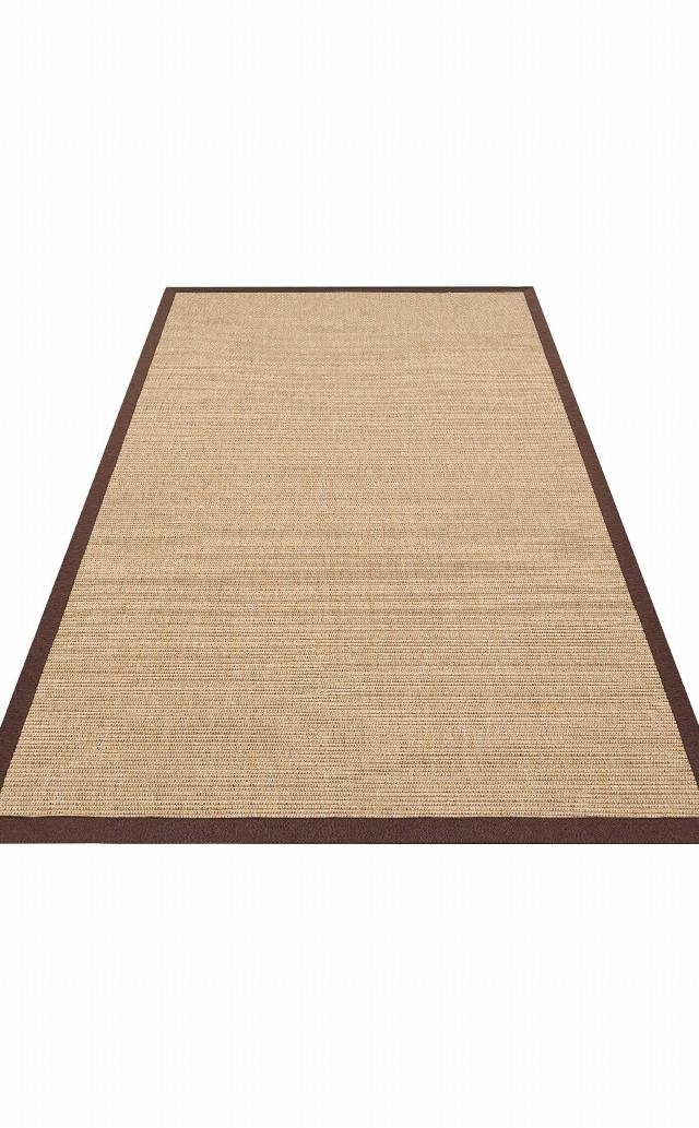 VENTURA SISAL VNT 2702 GOLD BRD BROWN MIX  İç ve Dış Mekan Kullanımına Uygun Hav Vermeyen Kolay Temizlenebilir Sisal Görünümlü Halı