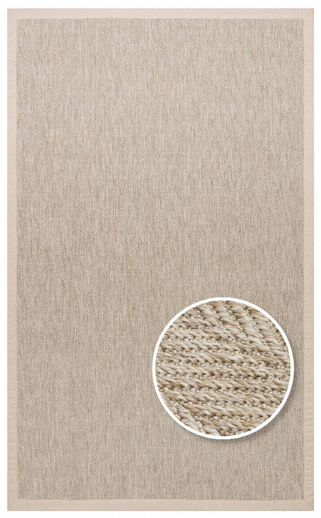 VENTURA SISAL VNT 2704 L.BEIGE BRD BEIGE  İç ve Dış Mekan Kullanımına Uygun Hav Vermeyen Kolay Temizlenebilir Sisal Görünümlü Halı