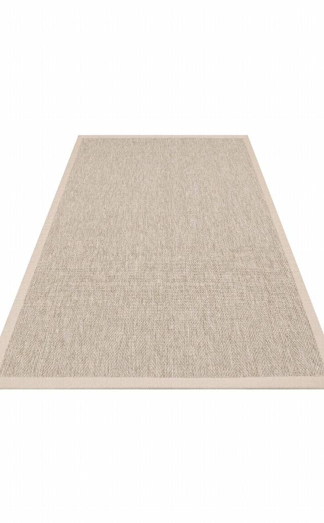 VENTURA SISAL VNT 2704 L.BEIGE BRD BEIGE  İç ve Dış Mekan Kullanımına Uygun Hav Vermeyen Kolay Temizlenebilir Sisal Görünümlü Halı