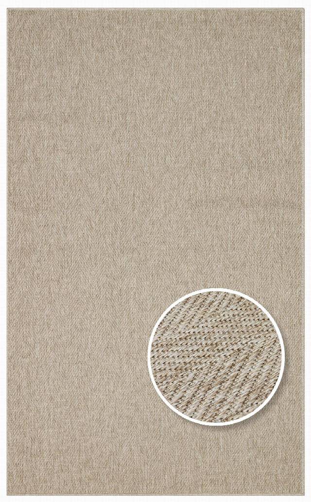 VENTURA SISAL VNT 2704 L.BEIGE  İç ve Dış Mekan Kullanımına Uygun Hav Vermeyen Kolay Temizlenebilir Sisal Görünümlü Halı