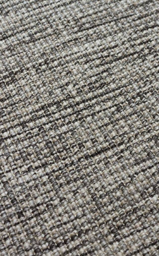 VENTURA SISAL VNT 2705 GREY BRD BLACK  İç ve Dış Mekan Kullanımına Uygun Hav Vermeyen Kolay Temizlenebilir Sisal Görünümlü Halı