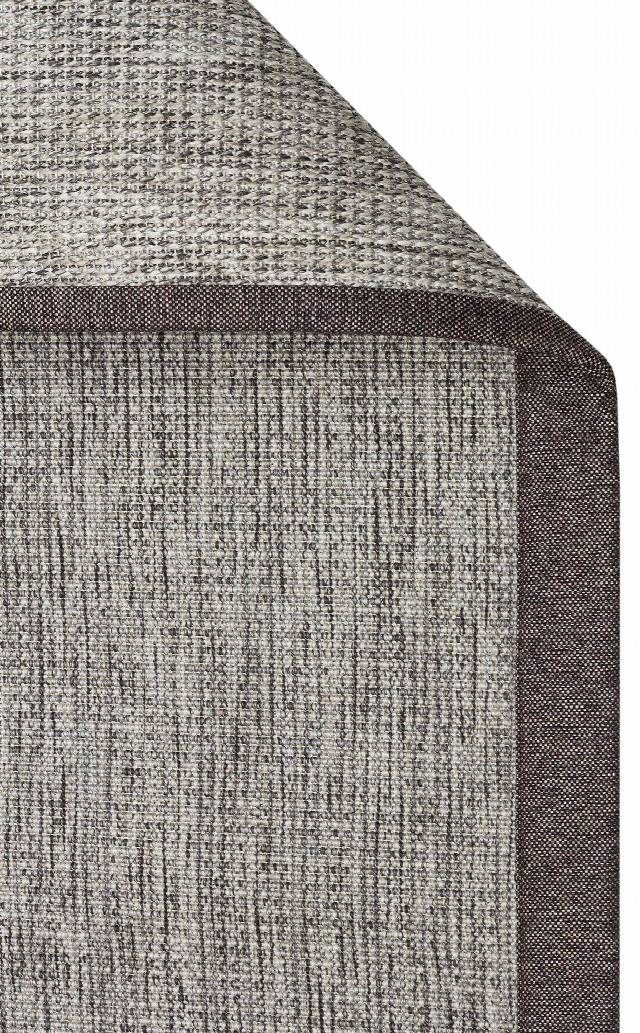VENTURA SISAL VNT 2705 GREY BRD DARK MIX  İç ve Dış Mekan Kullanımına Uygun Hav Vermeyen Kolay Temizlenebilir Sisal Görünümlü Halı