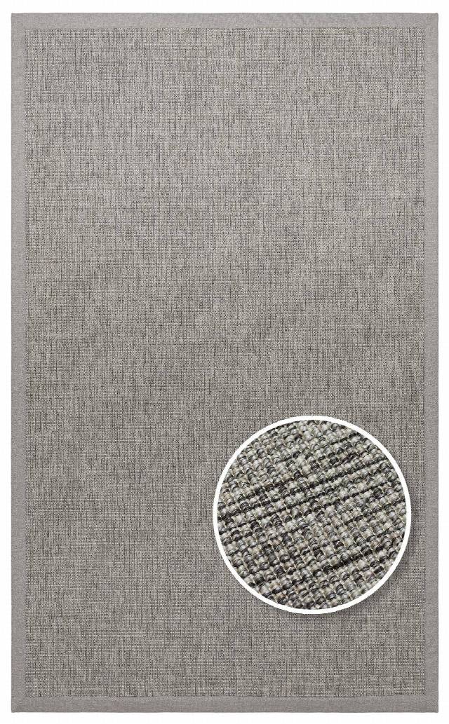 VENTURA SISAL VNT 2705 GREY BRD GREY  İç ve Dış Mekan Kullanımına Uygun Hav Vermeyen Kolay Temizlenebilir Sisal Görünümlü Halı