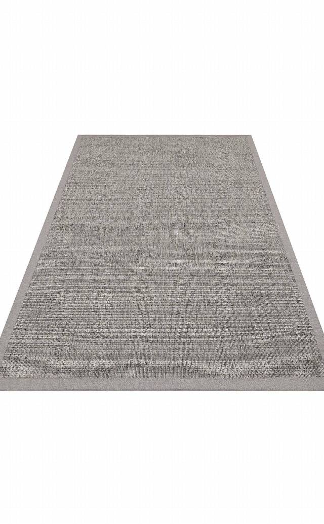 VENTURA SISAL VNT 2705 GREY BRD GREY  İç ve Dış Mekan Kullanımına Uygun Hav Vermeyen Kolay Temizlenebilir Sisal Görünümlü Halı