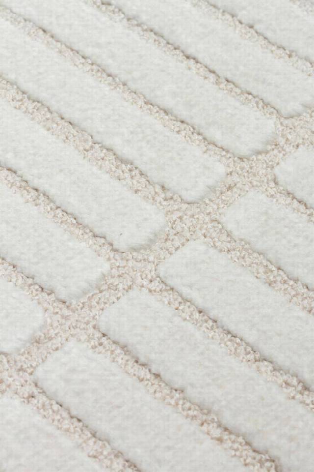 ADEL ADL 01 CREAM  Yüksek Alçak Dokulu Yumuşak Tuşeli Modern Makine Halısı