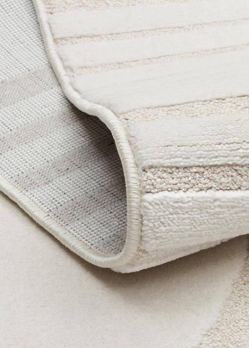 ADEL ADL 02 CREAM  Yüksek Alçak Dokulu Yumuşak Tuşeli Modern Makine Halısı