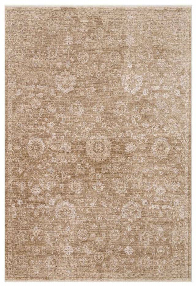AJMER JM 01 BEIGE  Özel Yumuşak Tuşeli Tonsürton Vintage Makine Halısı