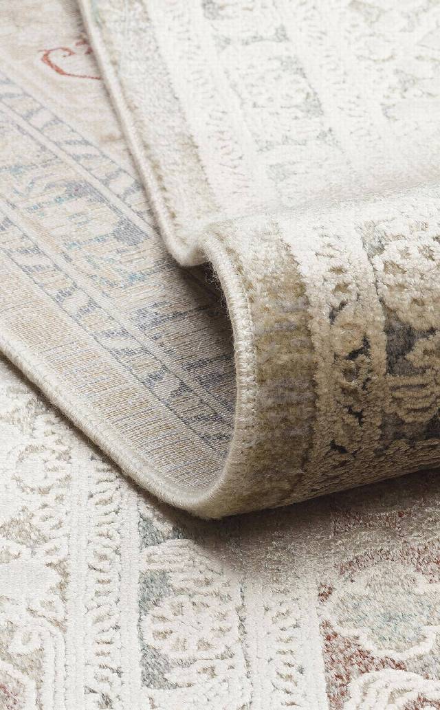 BABIL BBL 02 BEIGE  Yumuşak Dokulu Vintage Esintilere Sahip Over-dyed Sık Dokuma Salon Halısı