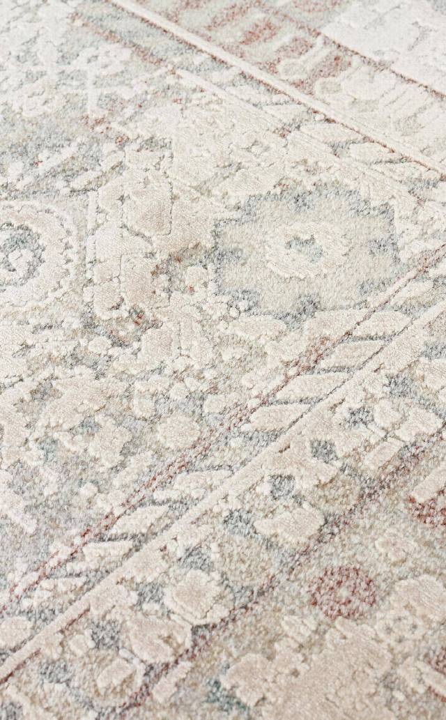 BABIL BBL 03 BEIGE  Yumuşak Dokulu Vintage Esintilere Sahip Over-dyed Sık Dokuma Salon Halısı