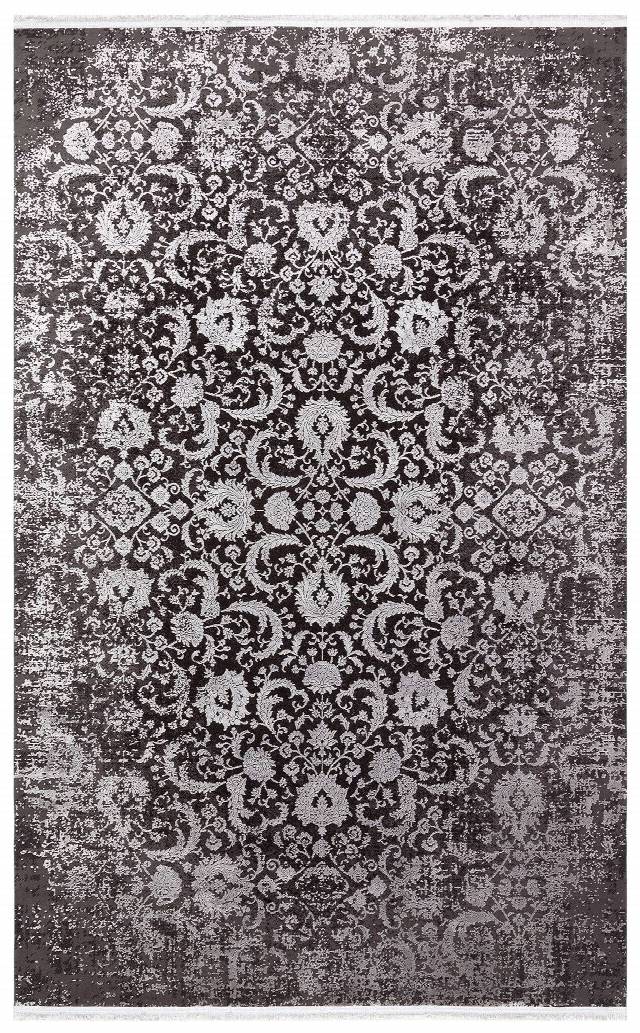 CORDOBA NEW DB 02 ANTRASIT GREY NW  Parlak Yüksek Alçak Dokulu Modern Makine Halısı