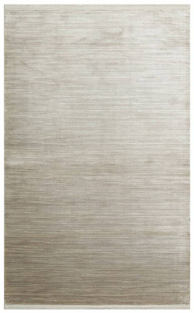 CORDOBA NEW DB PLAIN ECRU NW  Parlak Yüksek Alçak Dokulu Modern Makine Halısı