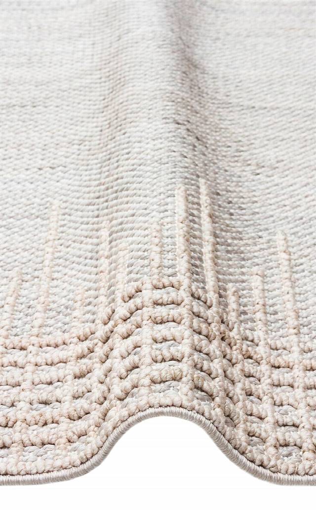 COZY CZY 01 GREY BEIGE  Hav Toz Vermez Modern Örgü Dokuma Makine Halısı