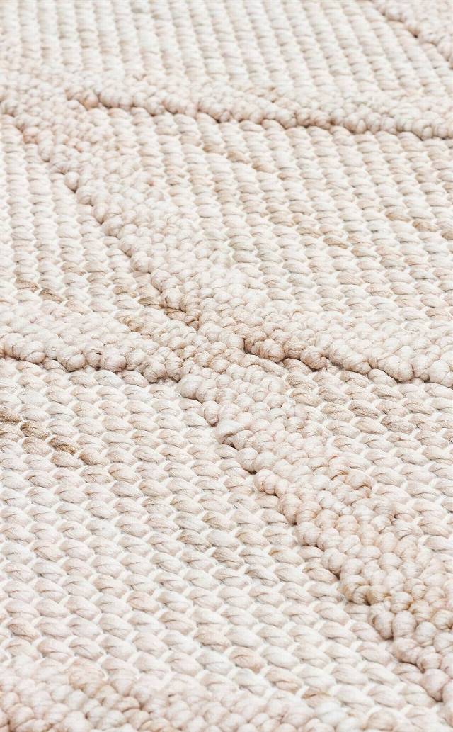 COZY CZY 04 BEIGE  Hav Toz Vermez Modern Örgü Dokuma Makine Halısı