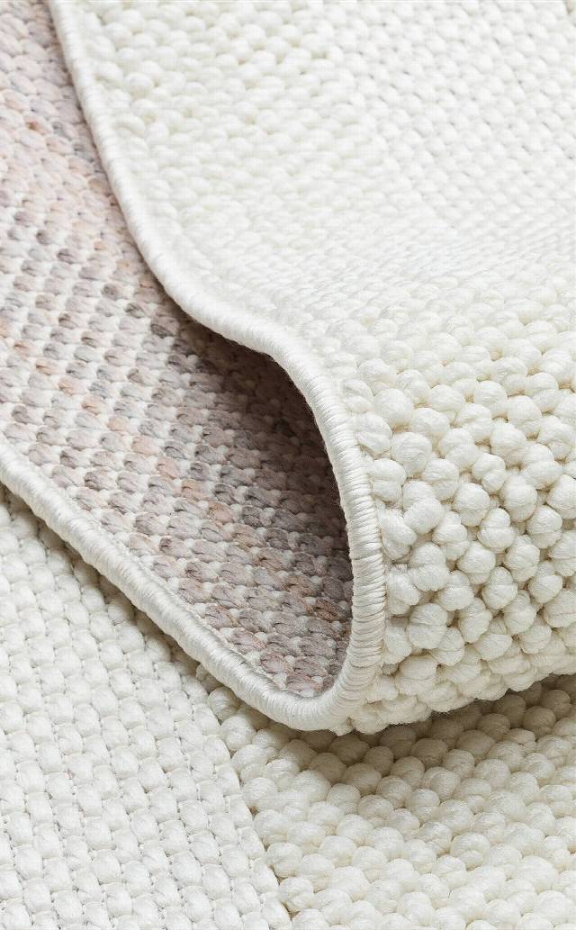 COZY CZY 05 CREAM  Hav Toz Vermez Modern Örgü Dokuma Makine Halısı