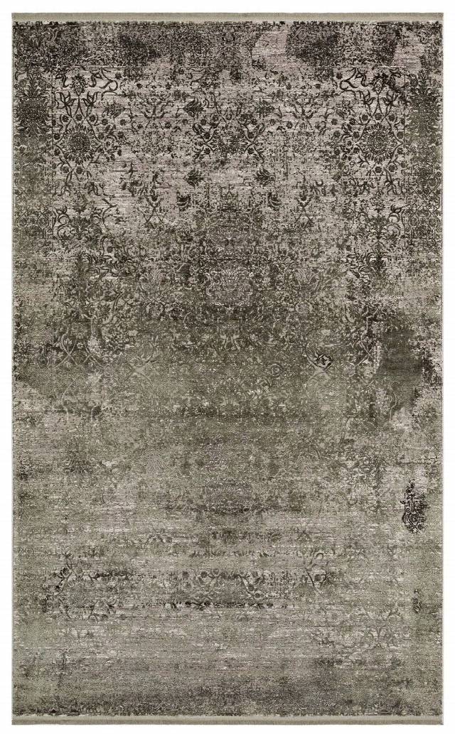 FRESCO DYED FSD 01 D.GREEN  Overdyed Yüksek Alçak Dokulu Özel Işıltılı Yüksek Kaliteli Sık Dokuma Modern Salon Halısı