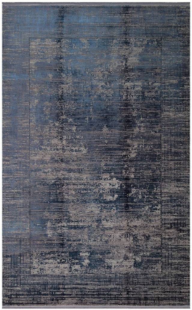 FRESCO DYED FSD 02 NAVY  Overdyed Yüksek Alçak Dokulu Özel Işıltılı Yüksek Kaliteli Sık Dokuma Modern Salon Halısı
