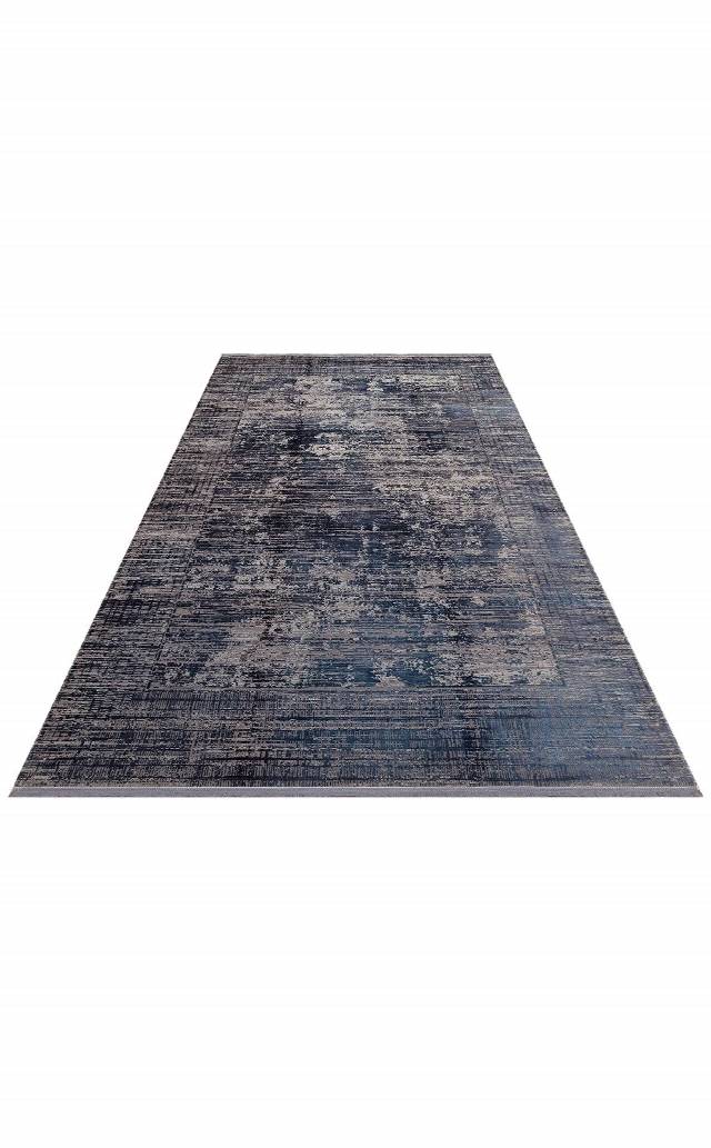 FRESCO DYED FSD 02 NAVY  Overdyed Yüksek Alçak Dokulu Özel Işıltılı Yüksek Kaliteli Sık Dokuma Modern Salon Halısı