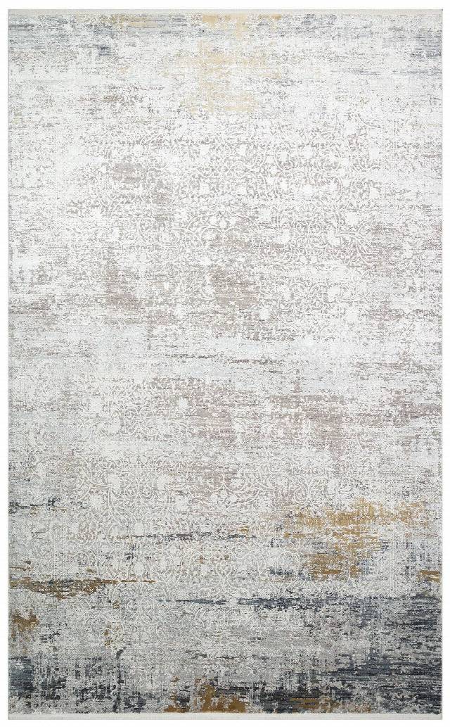 FRESCO FS 03 GREY NAVY  Yüksek Alçak Dokulu Özel Işıltılı Yüksek Kaliteli Sık Dokuma Modern Salon Halısı