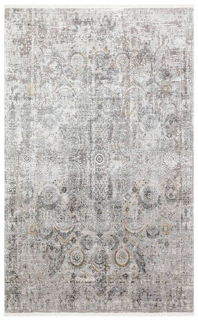 FRESCO FS 09 CREAM GREY XW  Yüksek Alçak Dokulu Özel Işıltılı Yüksek Kaliteli Sık Dokuma Modern Salon Halısı