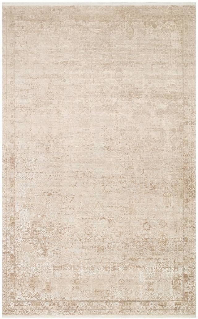 FRESCO FS 31 CREAM IVORY XW  Yüksek Alçak Dokulu Özel Işıltılı Yüksek Kaliteli Sık Dokuma Modern Salon Halısı