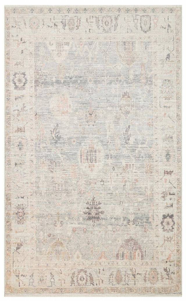 GRACE GRC 02 SKY  Pastel Tonlara Sahip Vintage Desenli Şık Halı