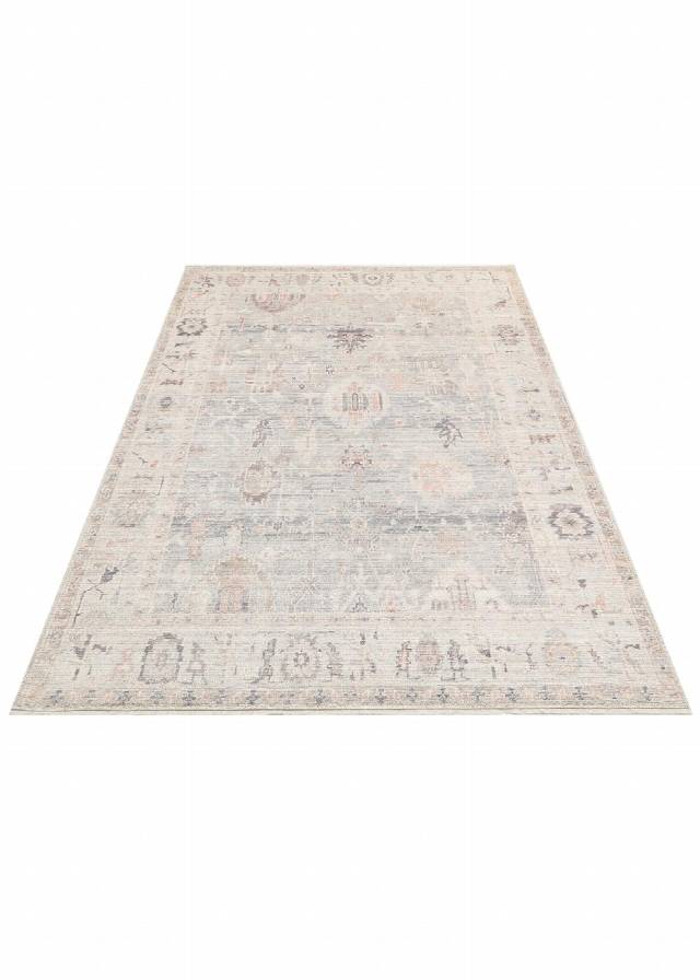 GRACE GRC 02 SKY  Pastel Tonlara Sahip Vintage Desenli Şık Halı