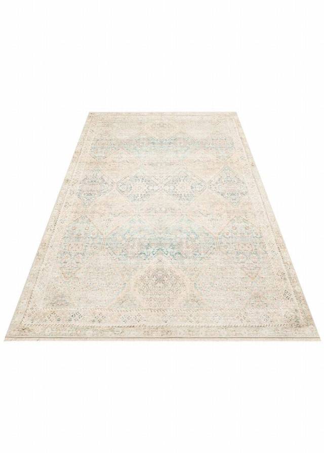 GRACE GRC 04 SKY  Pastel Tonlara Sahip Vintage Desenli Şık Halı
