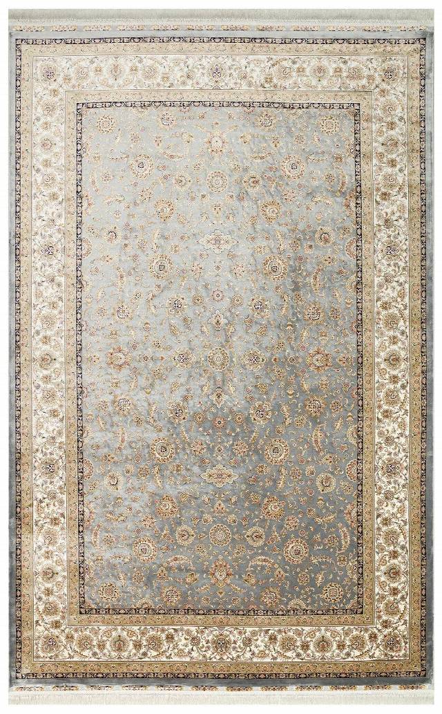 ISFAHAN ISF 03 GREY CREAM  Klasik Desenli Yüksek Kalite Sık Dokuma Makine Halısı