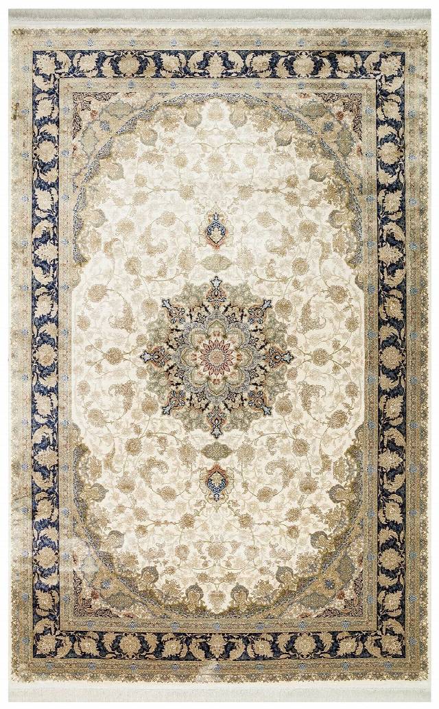 ISFAHAN ISF 04 CREAM  Klasik Desenli Yüksek Kalite Sık Dokuma Makine Halısı
