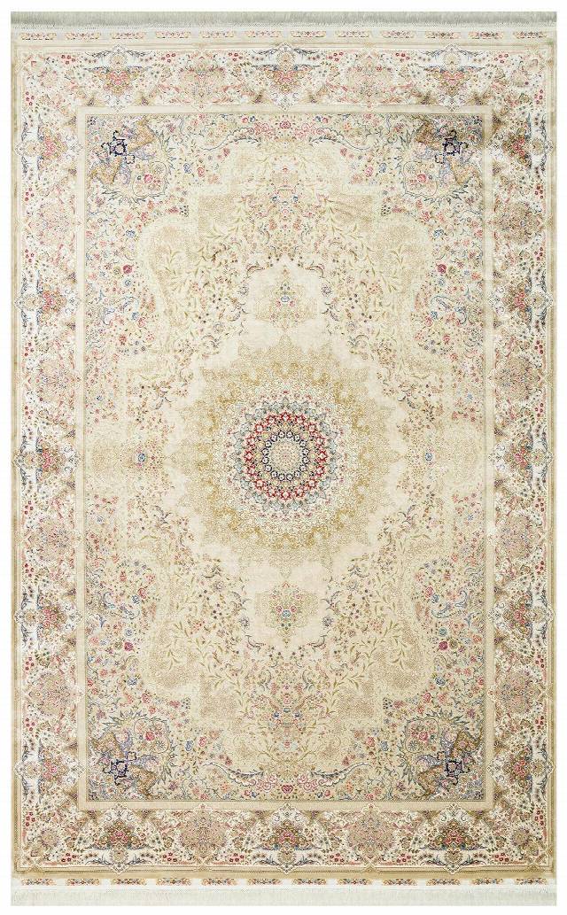 ISFAHAN ISF 06 CREAM  Klasik Desenli Yüksek Kalite Sık Dokuma Makine Halısı
