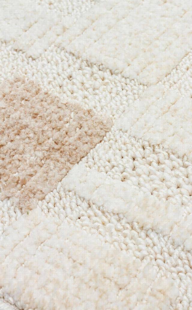 JOY JOY 02 GREEN BEIGE  Hav Toz Vermeyen Yumuşak dokulu Modern Makine Halısı