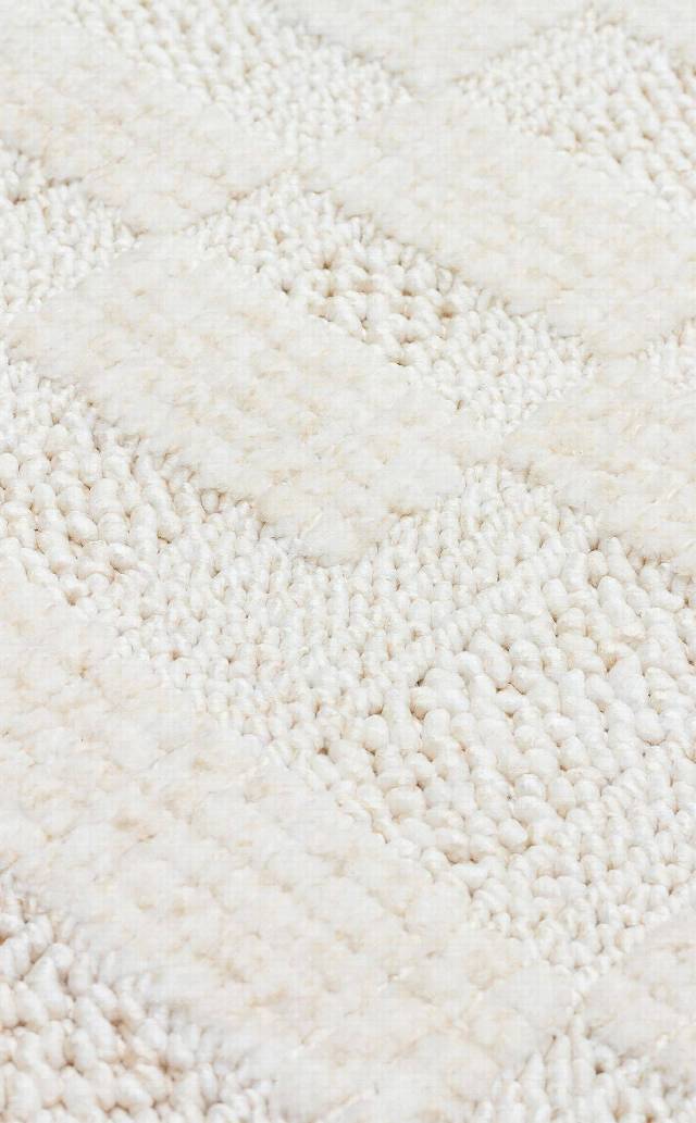 JOY JOY 02 WHITE  Hav Toz Vermeyen Yumuşak dokulu Modern Makine Halısı