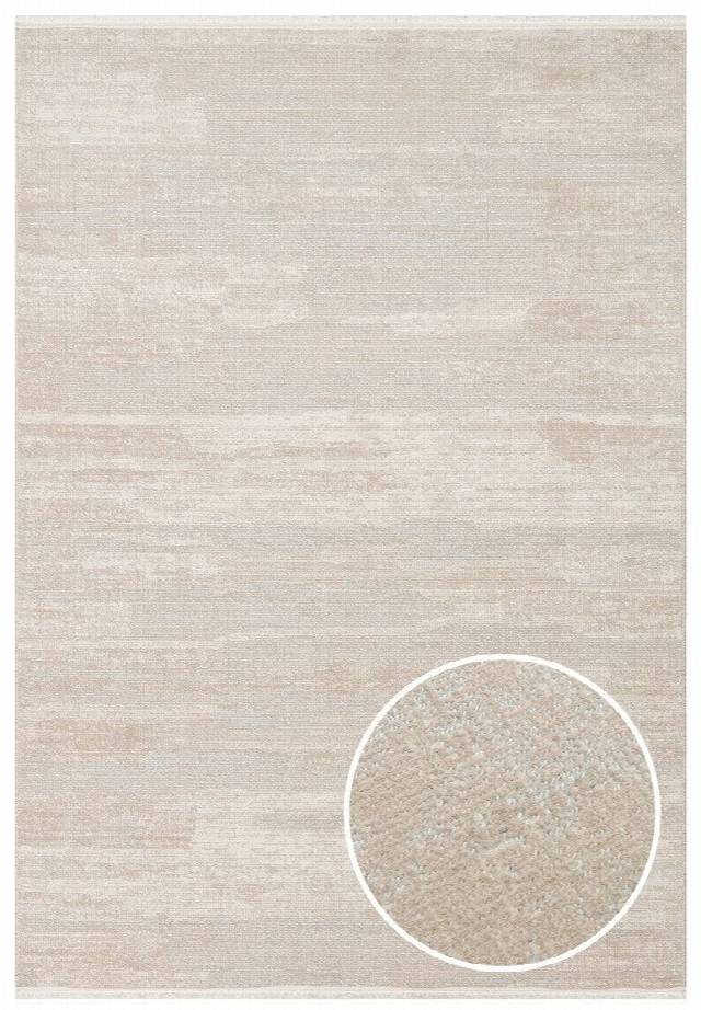 KALAHARI KLH 01 GREY BEIGE  Özel Dokuma Tekniği ile Üretilen Modern Sade Desenli Makine Halısı