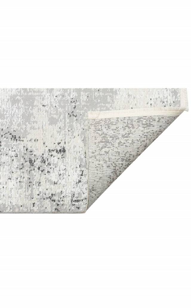 LAGOS XW LGS 05 CREAM GREY XW  Hav Toz Vermez Eskitme Desenli Modern Makine Halısı