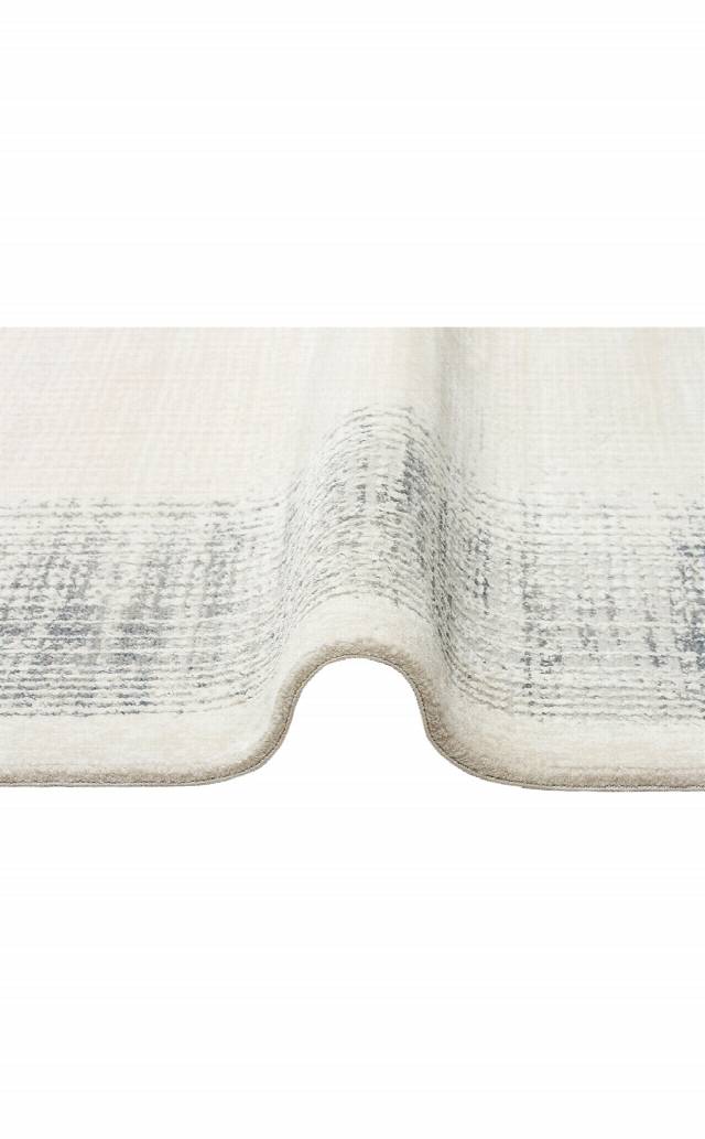 LAGOS XW LGS 08 CREAM SILVER XW  Hav Toz Vermez Eskitme Desenli Modern Makine Halısı