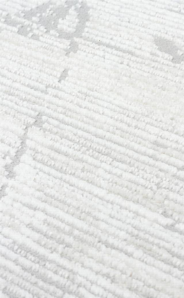 LAGOS XW LGS 20 CREAM GREY XW  Hav Toz Vermez Eskitme Desenli Modern Makine Halısı