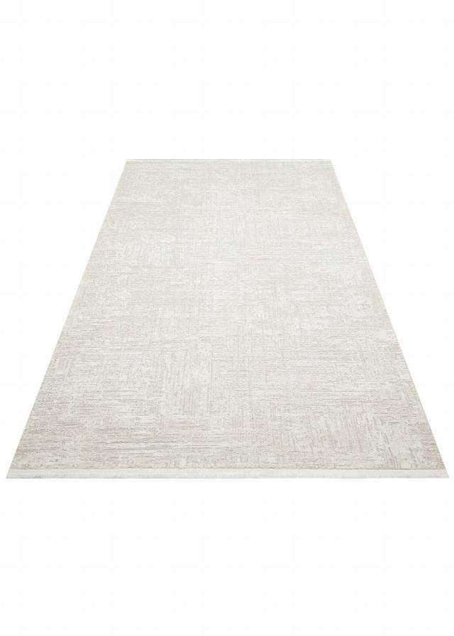 LAGOS XW LGS 24 CREAM BEIGE XW  Hav Toz Vermez Eskitme Desenli Modern Makine Halısı