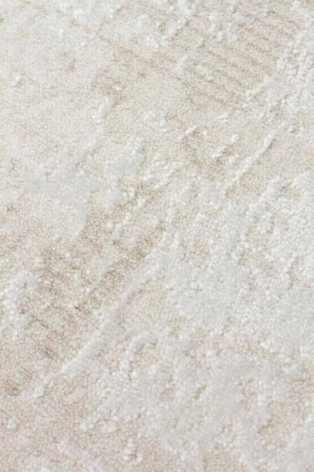 LEONA LNA 01 CREAM  Yumuşak Tuşeli Hav Toz Vermez Modern Makine Halısı