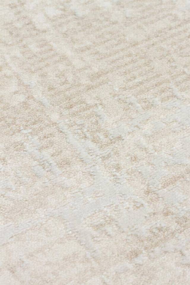 LEONA LNA 01 CREAM  Yumuşak Tuşeli Hav Toz Vermez Modern Makine Halısı