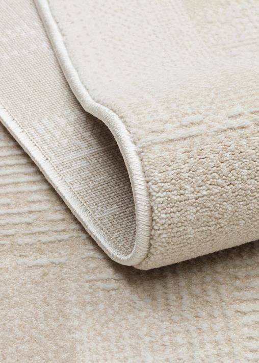 LEONA LNA 03 CREAM  Yumuşak Tuşeli Hav Toz Vermez Modern Makine Halısı