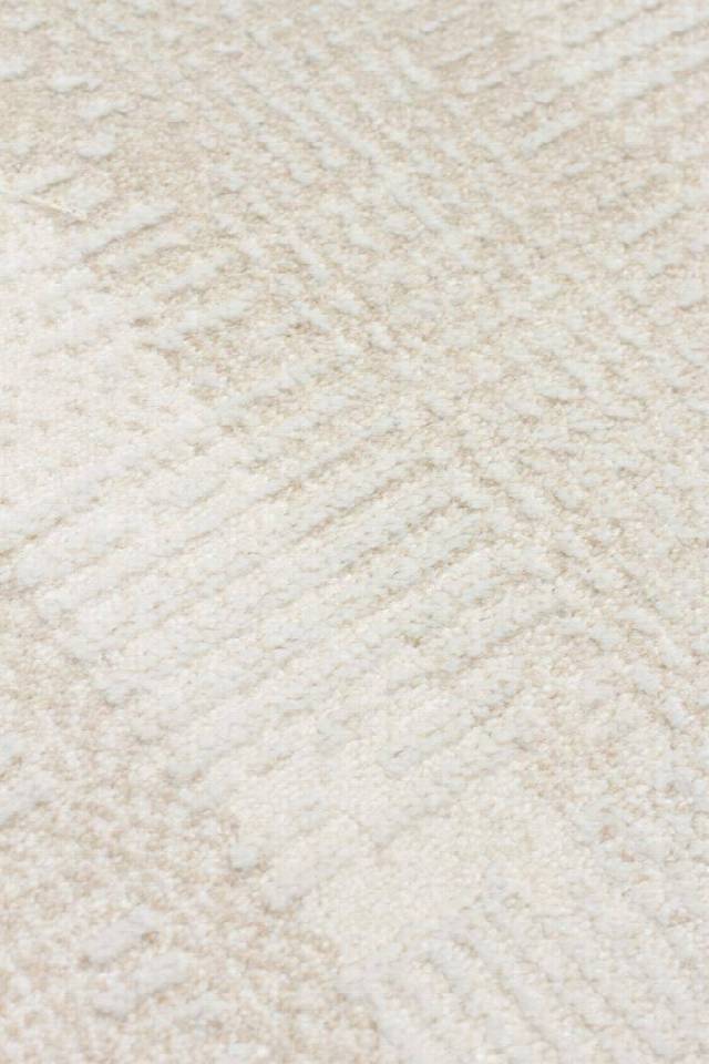 LEONA LNA 03 CREAM  Yumuşak Tuşeli Hav Toz Vermez Modern Makine Halısı