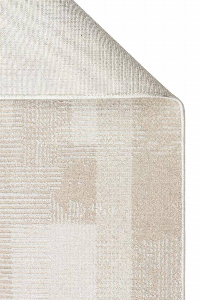 LEONA LNA 03 CREAM  Yumuşak Tuşeli Hav Toz Vermez Modern Makine Halısı