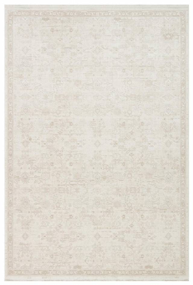 LEONA LNA 05 CREAM  Yumuşak Tuşeli Hav Toz Vermez Modern Makine Halısı