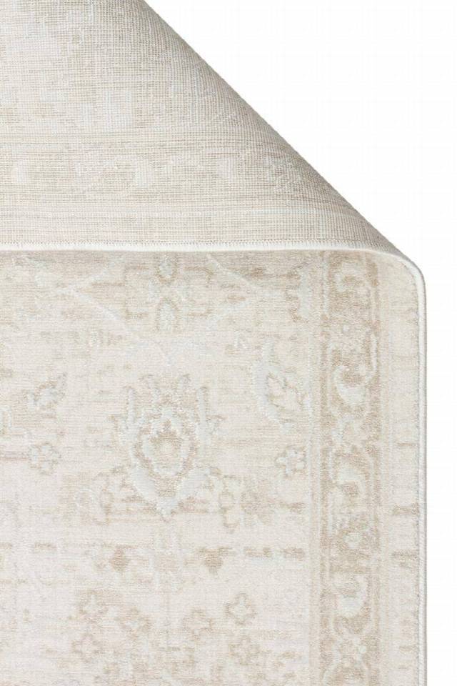 LEONA LNA 05 CREAM  Yumuşak Tuşeli Hav Toz Vermez Modern Makine Halısı