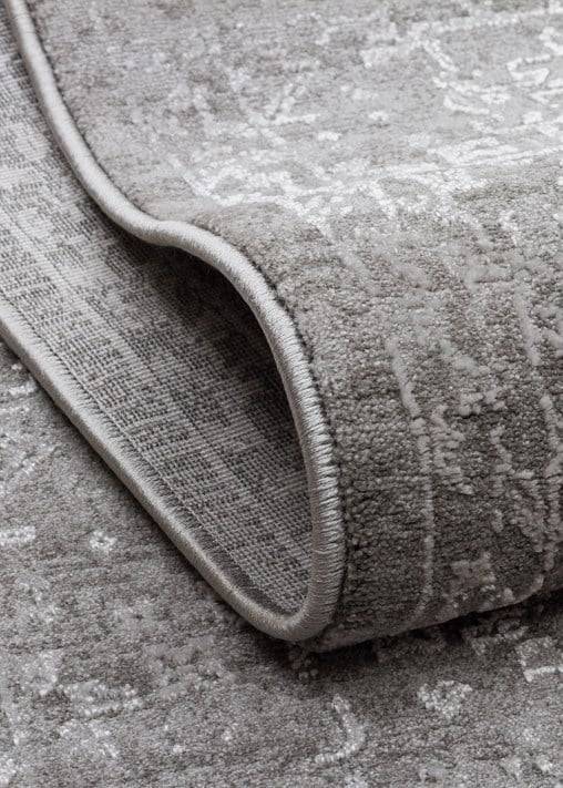 LEONA LNA 07 GREY  Yumuşak Tuşeli Hav Toz Vermez Modern Makine Halısı