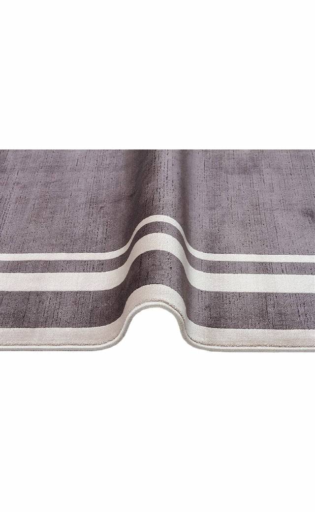 LUGANO LUG 02 ANTRASIT GREY  Art Deco Modern Bordürlü Yüksek Kalite Sık Dokuma Salon Halısı