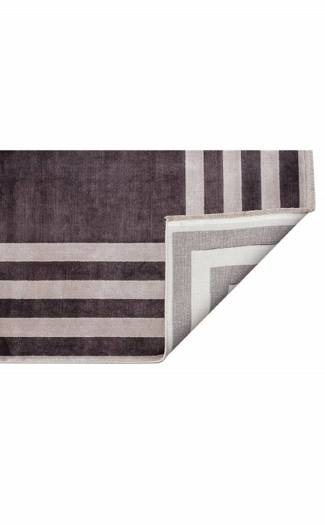 LUGANO LUG 03 ANTRASIT GREY  Art Deco Modern Bordürlü Yüksek Kalite Sık Dokuma Salon Halısı